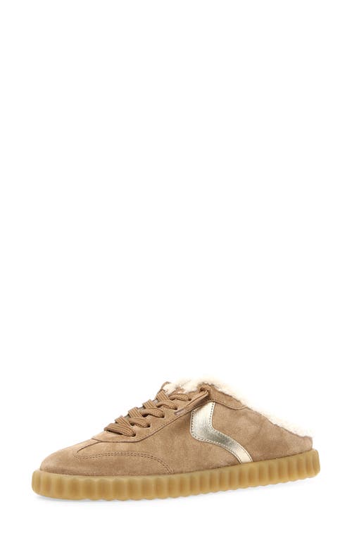 Voile Blanche Ines Genuine Shearling Mule In Brown