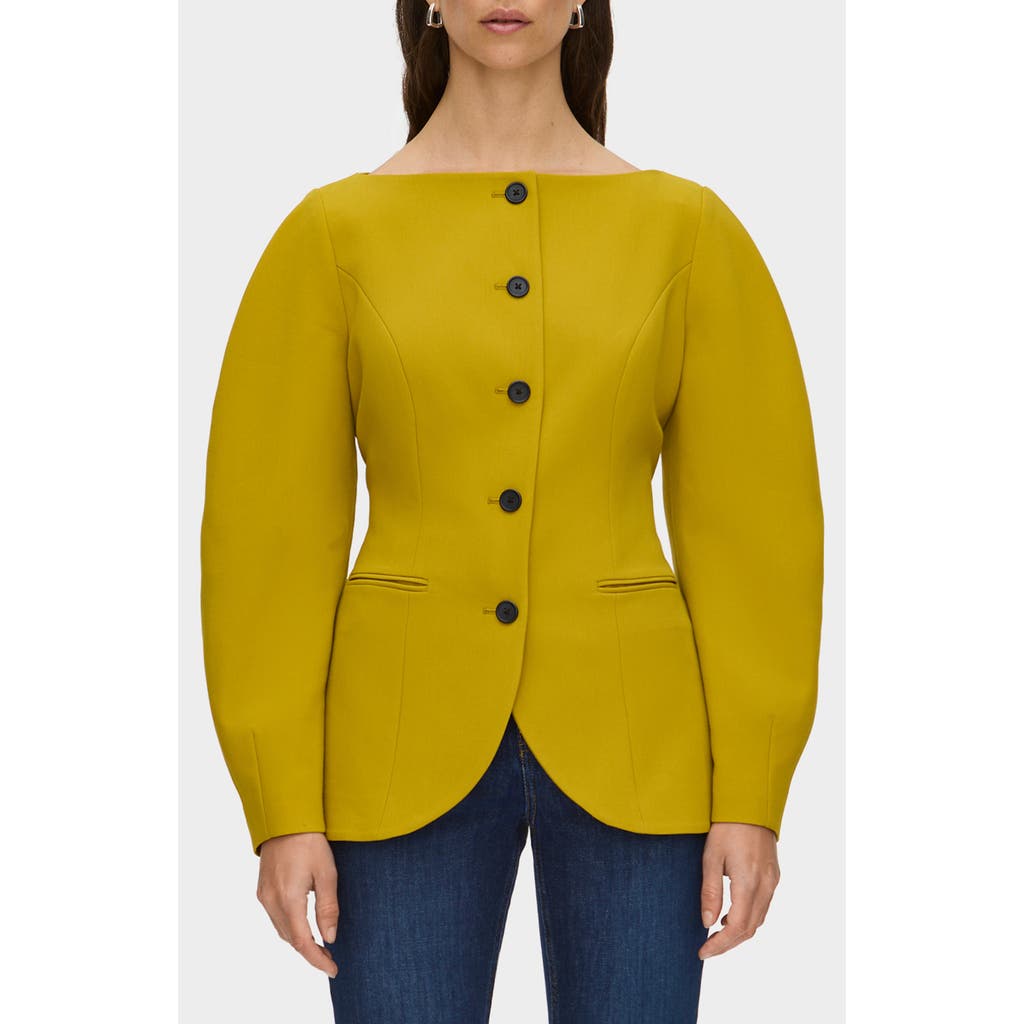 Aligne Artemis Barrel Sleeve Jacket In Yellow