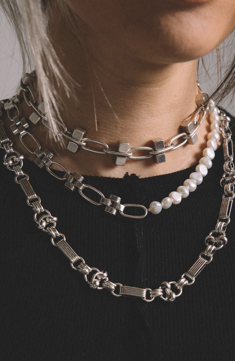 Child of Wild Arcadia Choker Necklace, Alternate, color, Silver