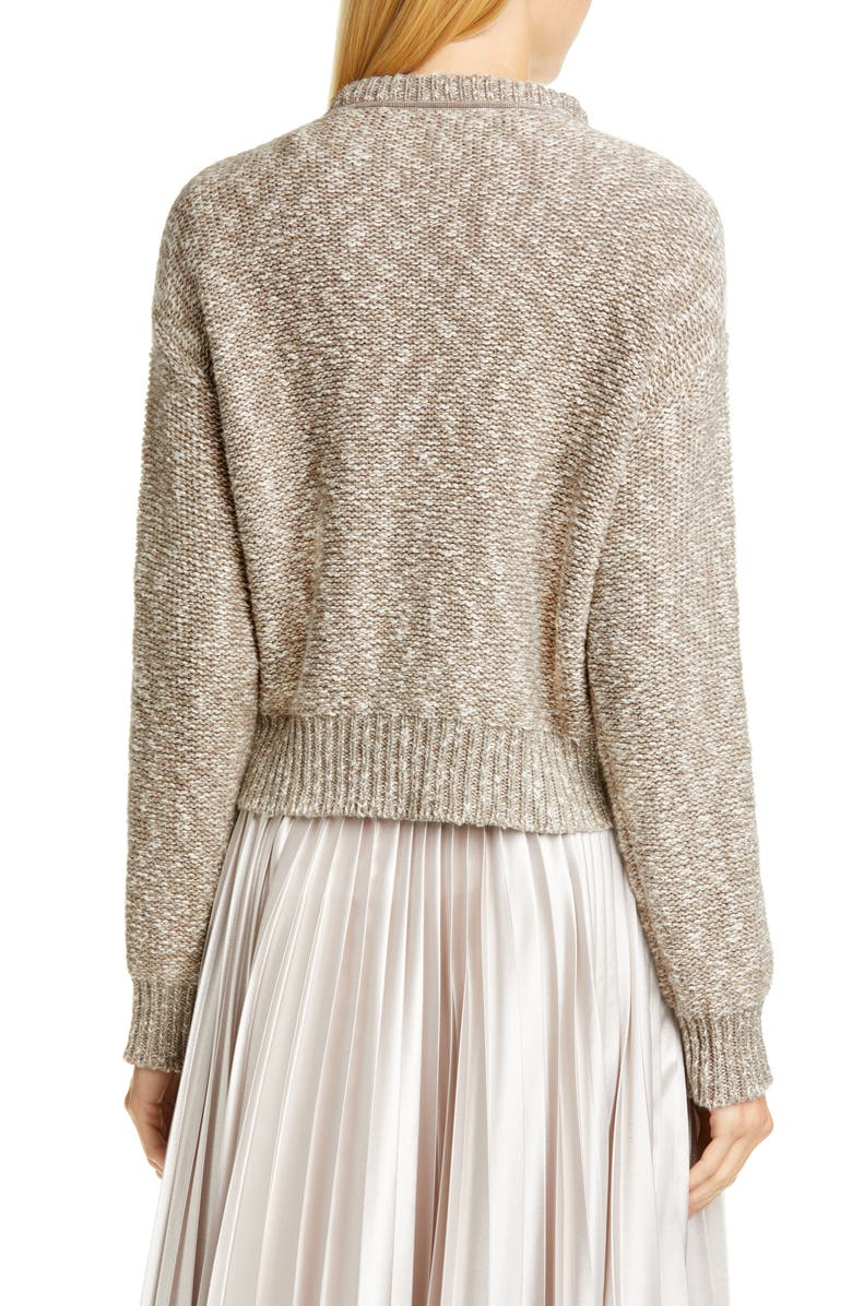 Fabiana Filippi Marled Metallic Cardigan, Alternate, color,