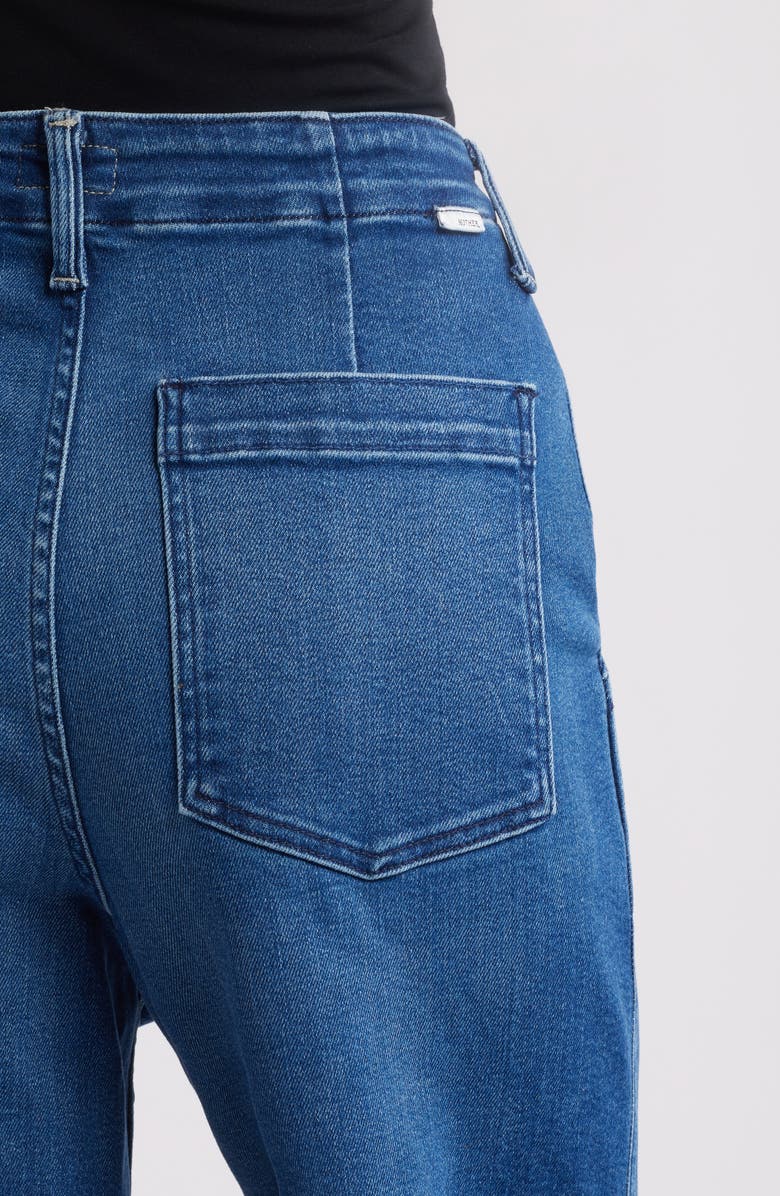 MOTHER The Major Sneak Roller High Waist Wide Leg Jeans, Alternate, color,