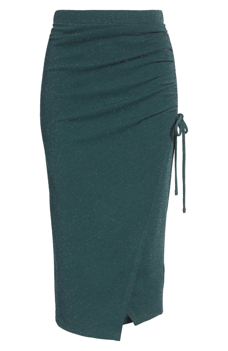 4SI3NNA Connie Sparkle Wrap Midi Skirt, Alternate, color,