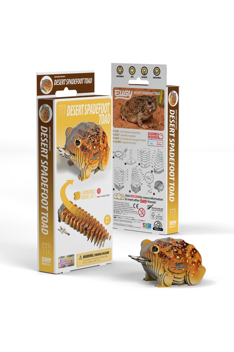 Desert Spadefoot Toad 3D Puzzle, Main, color, No Color