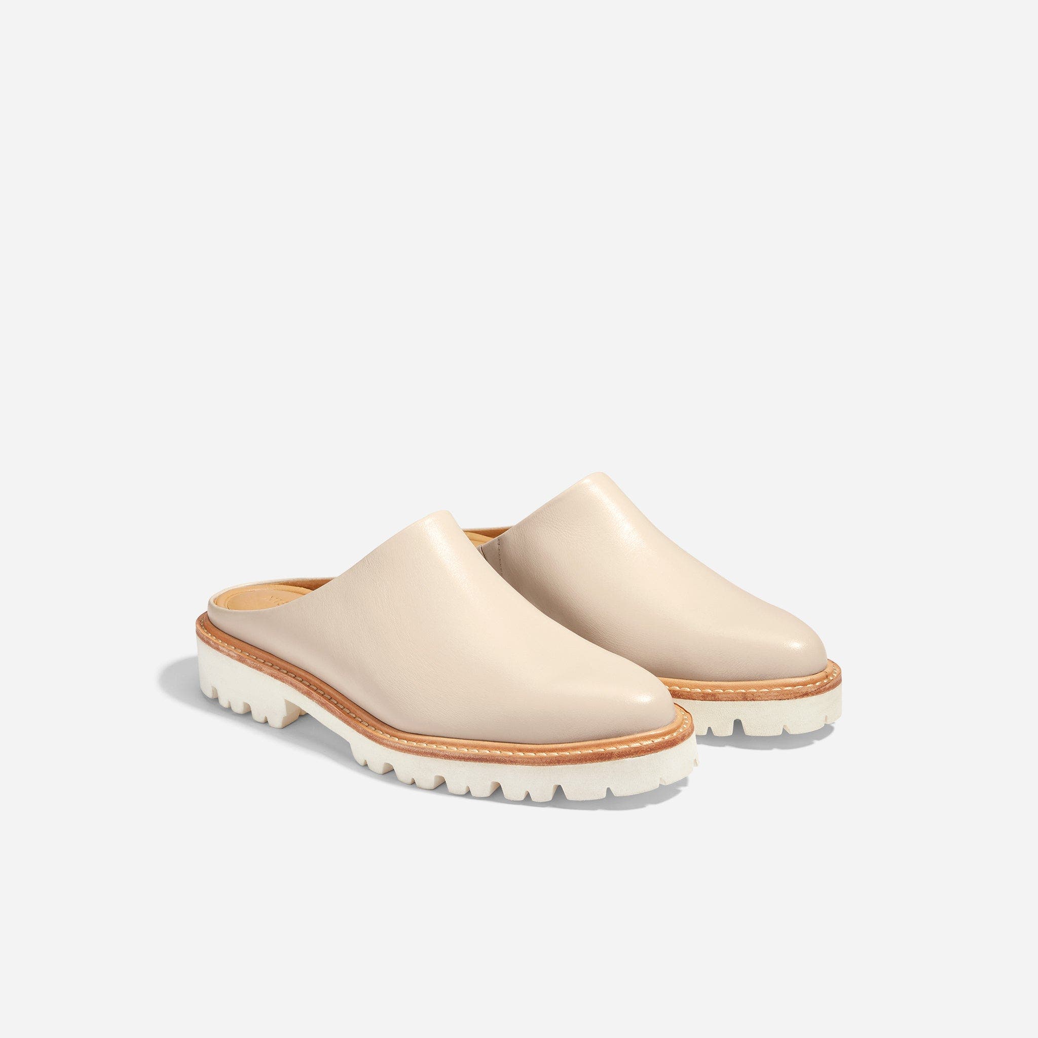 Emilee Lug Mule, Main, color, Bone