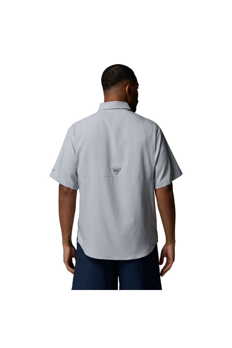 Men's Columbia Gray Georgia Bulldogs Tamiami Omni-Shade Button-Down Shirt, Alternate, color, Gray