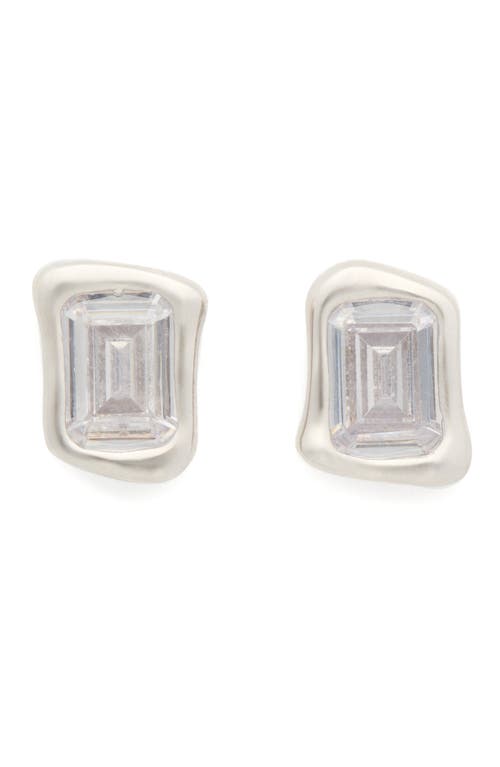 Kate Spade New York Molten Glass Stud Earrings In Silver