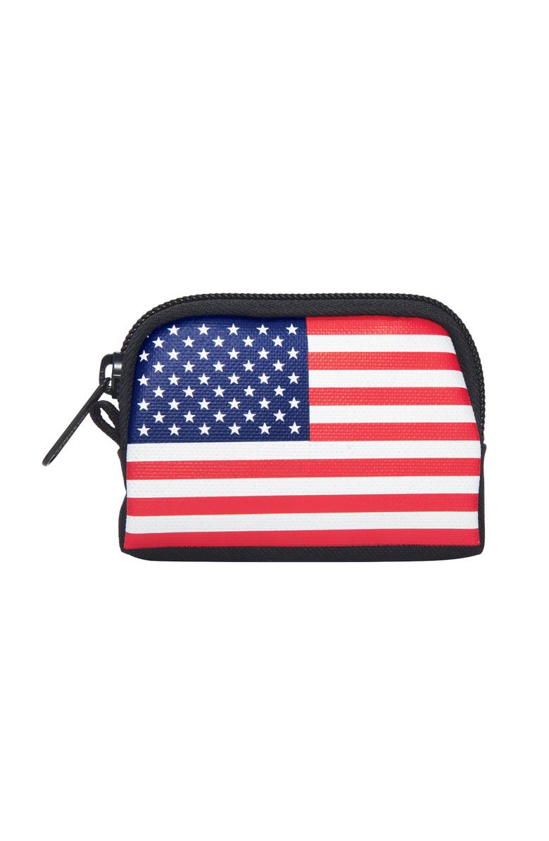 Manhattan Portage Stars and Stripes Coin Purse, Main, color, Black