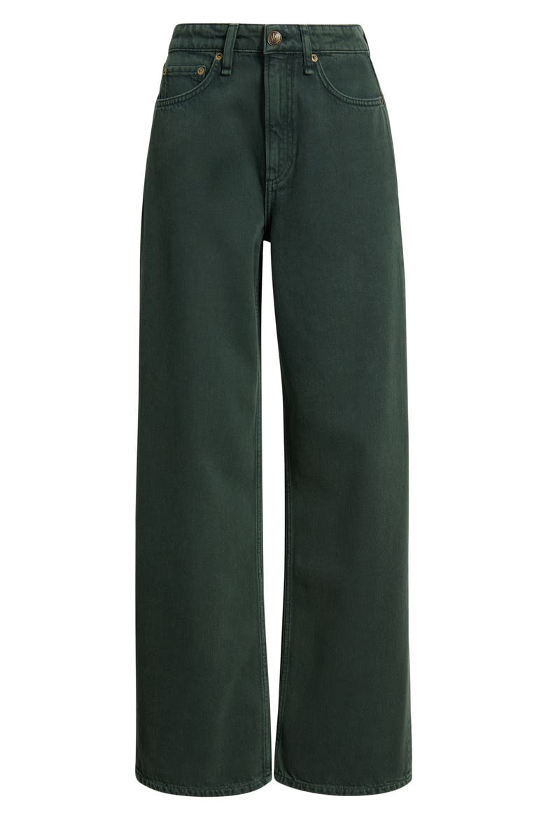 Logan Wide Leg Jeans, Alternate, color, GREENSTONE