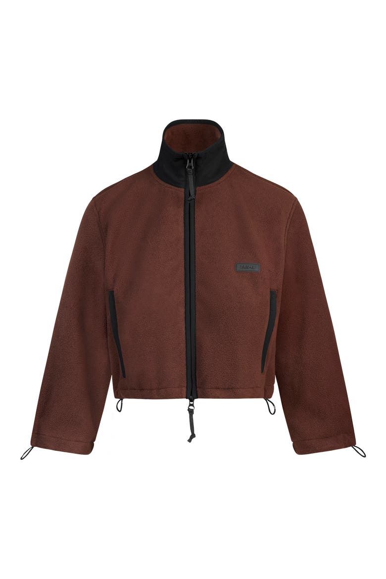 Shrunken Zip Jacket, Alternate, color, UMBER