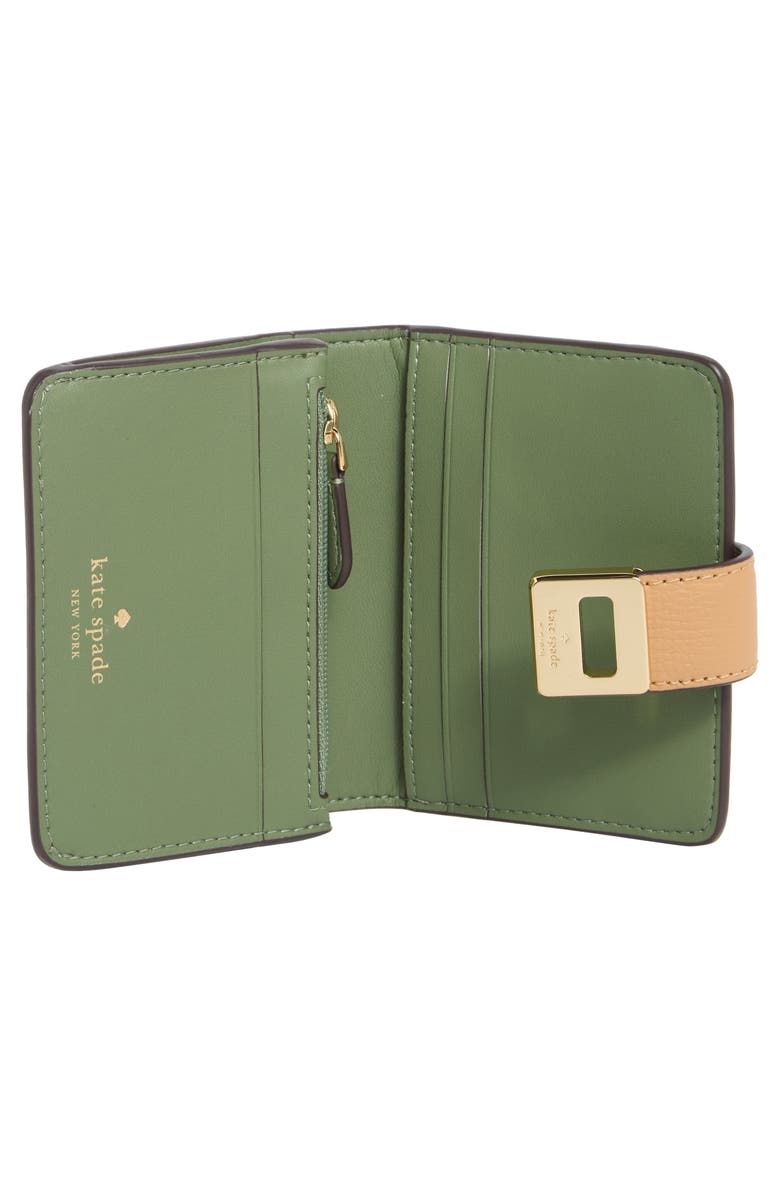 Kate Spade New York phoebe refined leather card case, Alternate, color, Tiramisu Mousse