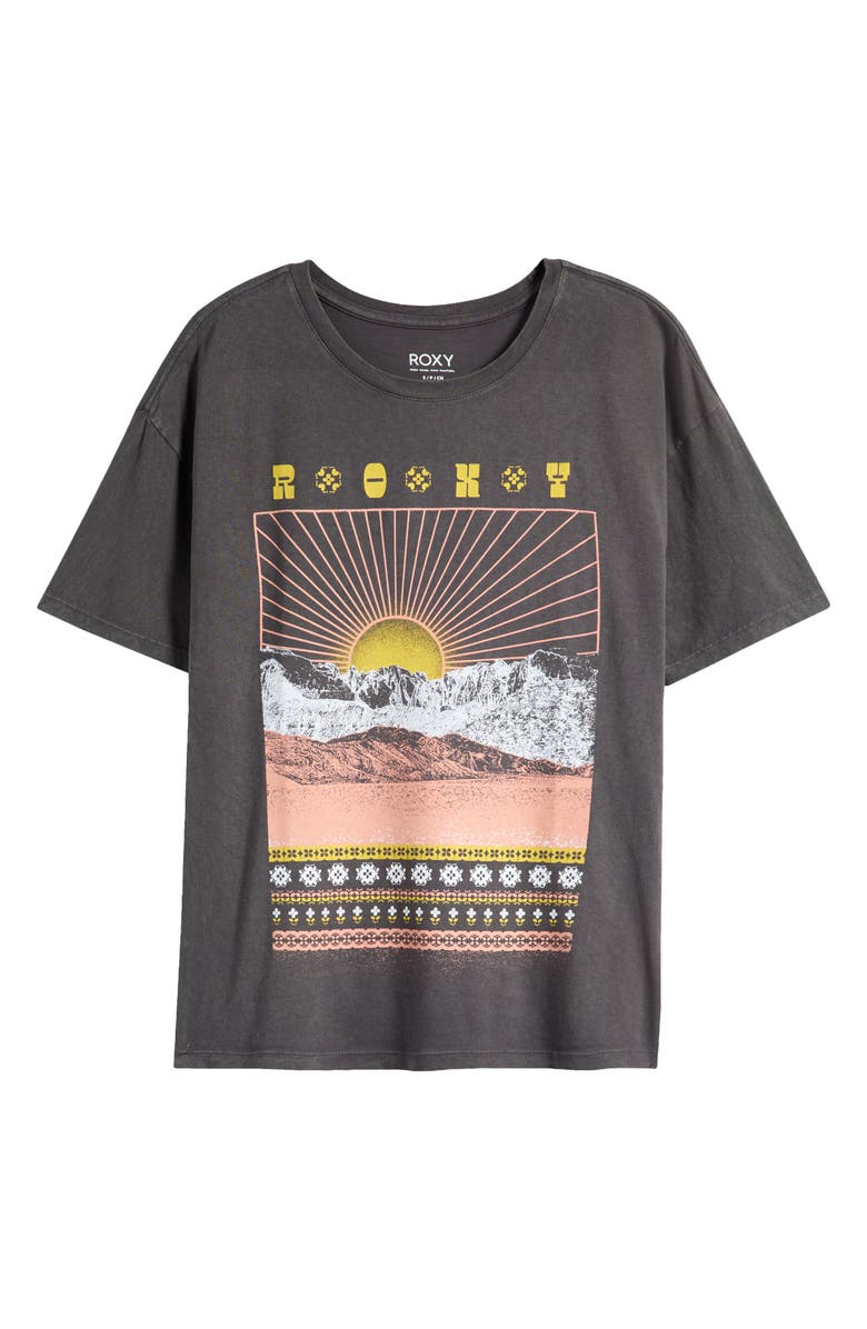 Roxy Paradise Peaks Cotton Graphic T-Shirt, Alternate, color, Phantom