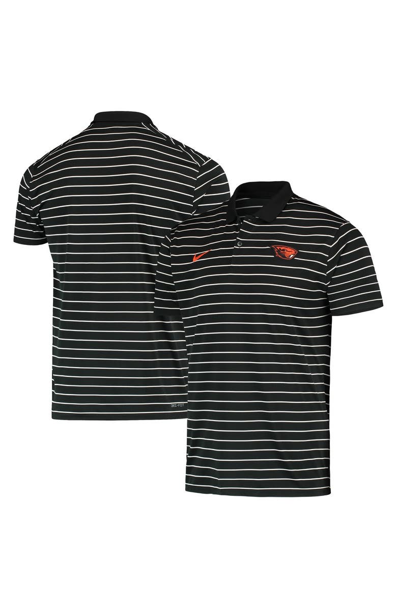 Nike Men's Nike Black Oregon State Beavers Victory Stripe Performance 2022 Coaches Polo, Main, color, 
