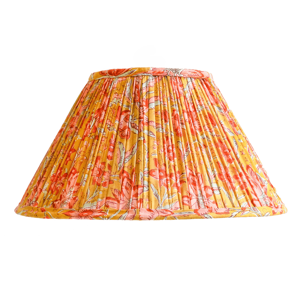 Sophie Williamson Design Pleated Lampshade Lucinda In Orange