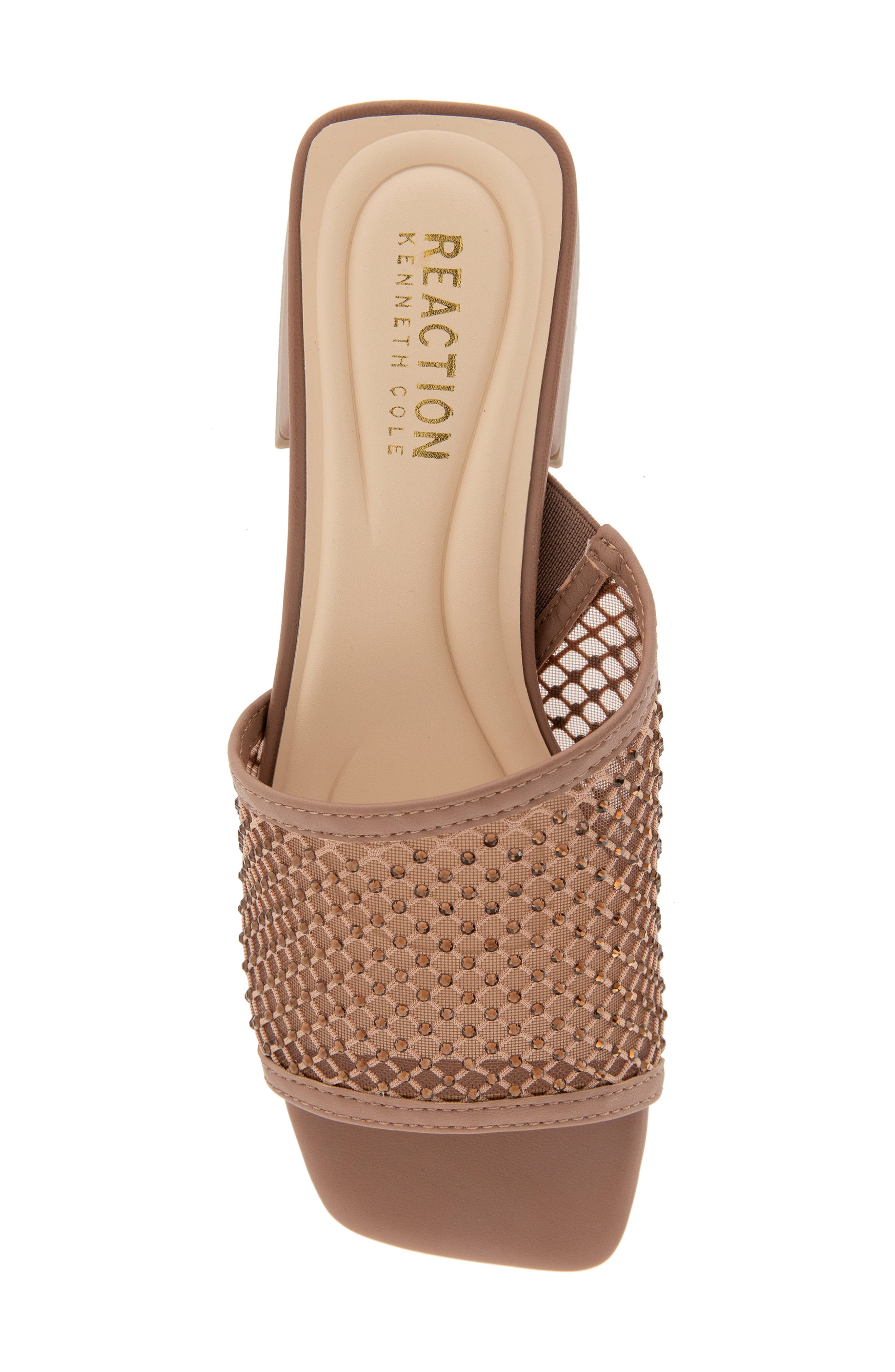 Reaction Kenneth Cole Buenita Slide Sandal, Alternate, color, Tan Crystal Mesh