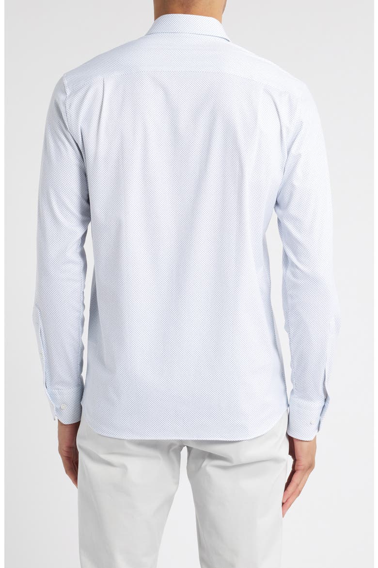 Crown Crafted Excursionist Flex Microdot Button-Up Shirt, Alternate, color, WHITE