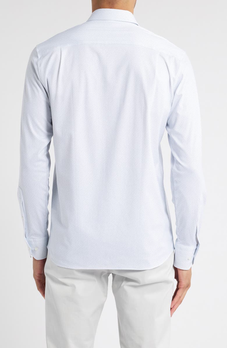 Peter Millar Crown Crafted Excursionist Flex Microdot Button-Up Shirt, Alternate, color, White