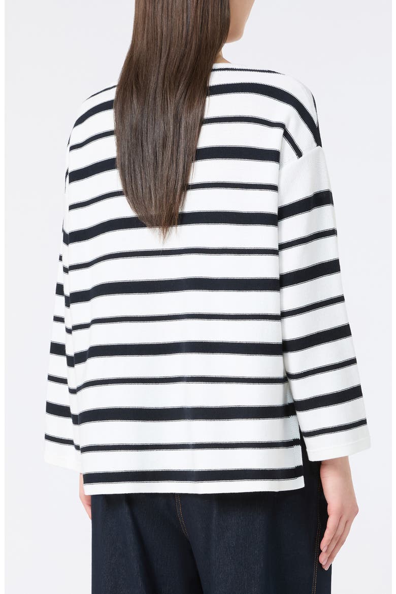 Locusta Stripe Sweater, Alternate, color, OPTICAL WHITE