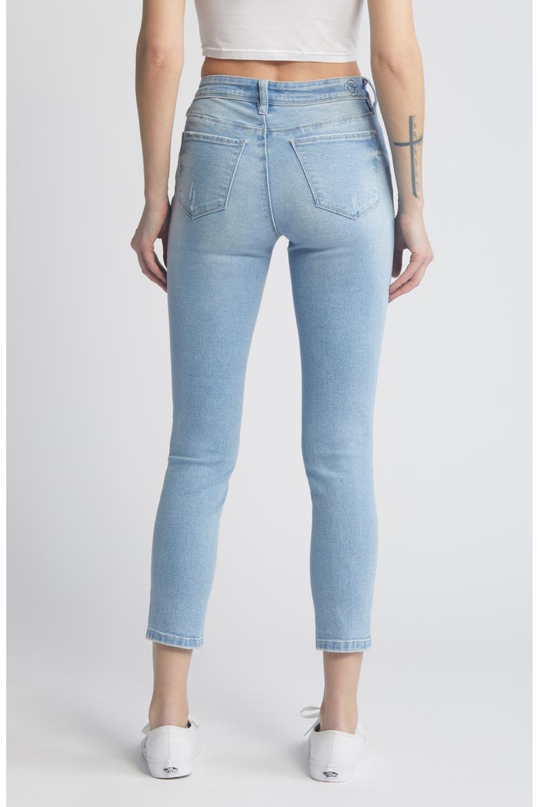 Low Rise Skinny Jeans, Alternate, color, LIGHT WASH