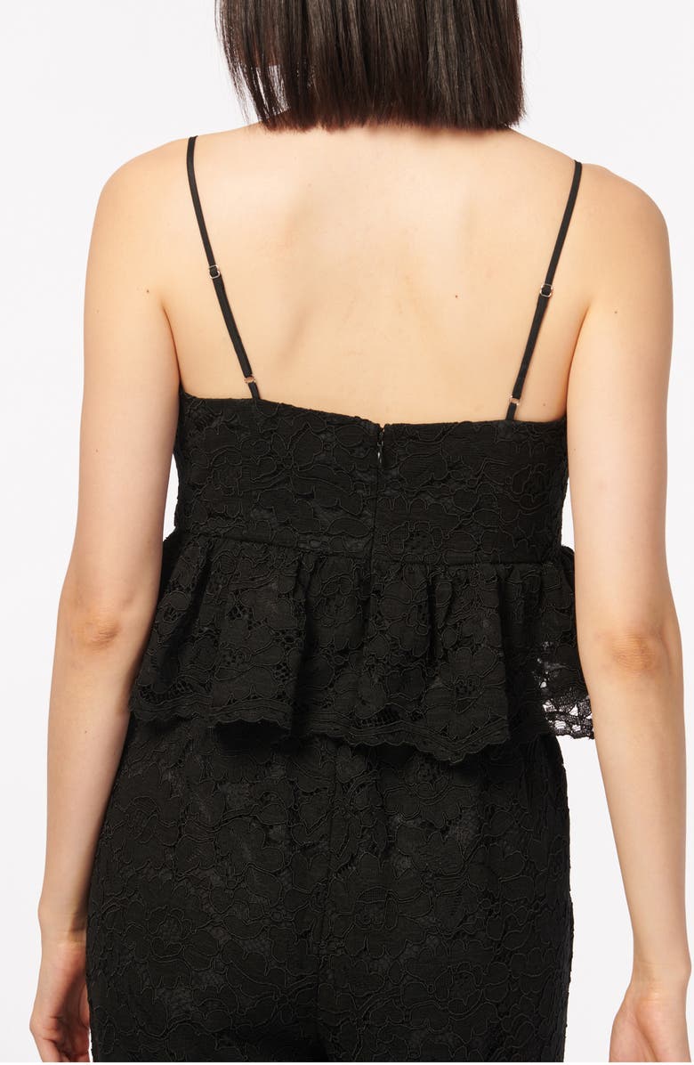 CAMI NYC Alexandra Peplum Lace Bustier Camisole, Alternate, color, 