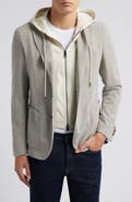 BOSS Hanry Knit Sport Coat with Removable Hooded Bib