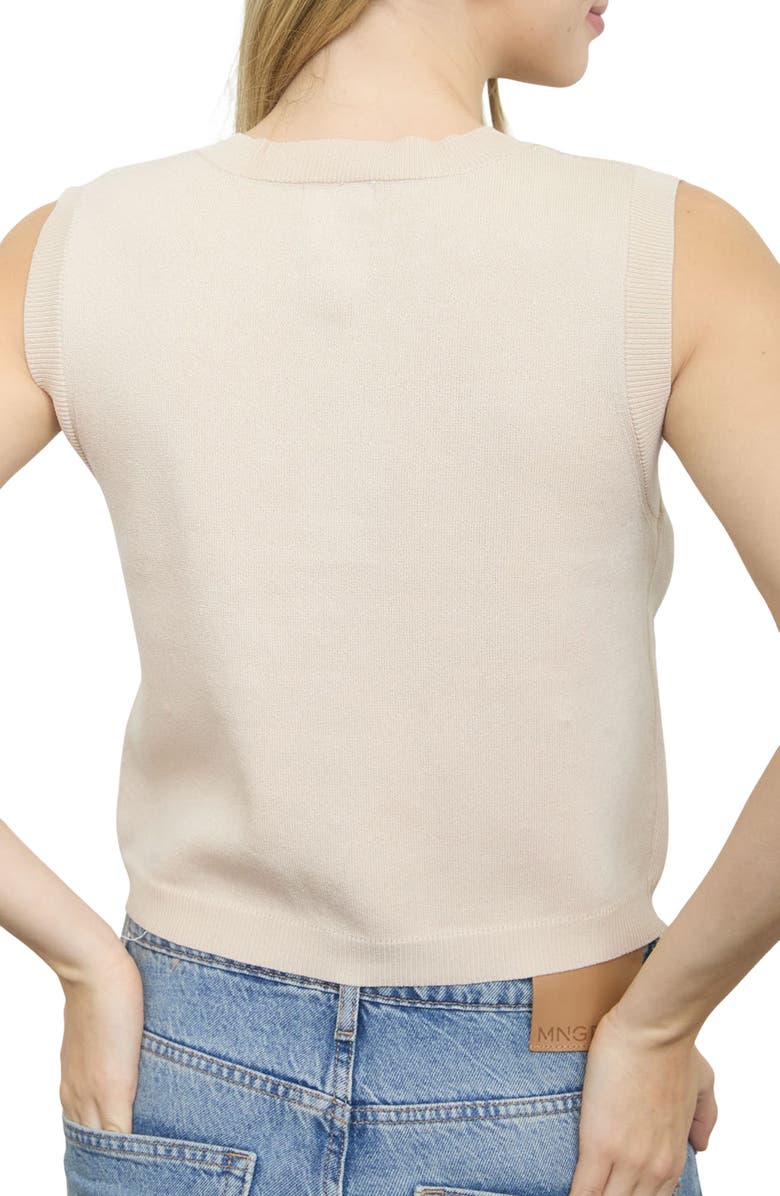 Blu Pepper Sleeveless Double Pocket Cardigan, Alternate, color, 