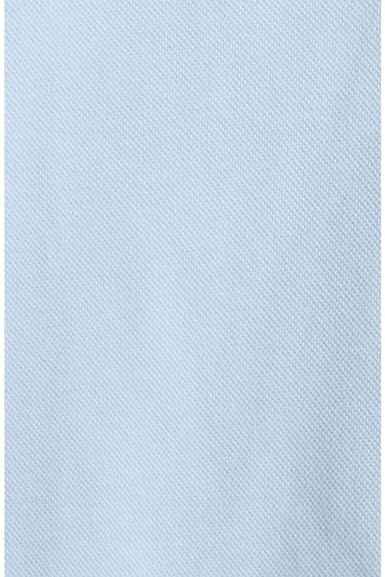 Stretch Cotton Piqué Polo Romper, Alternate, color, LIGHT BLUE