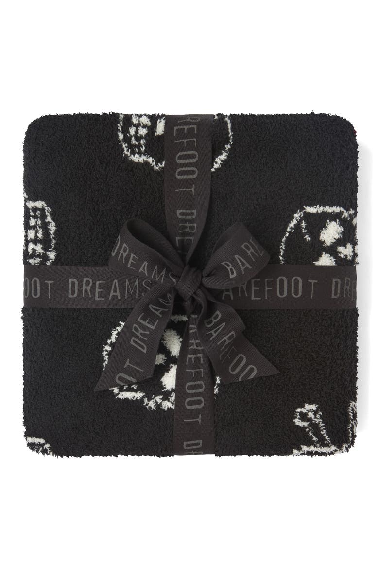 CozyChic™ Skulls Stroller Blanket, Alternate, color, BLACK-CREAM