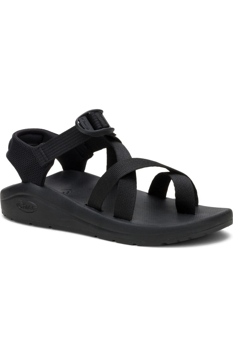 Chaco CushZ Toe Loop Sandal, Main, color, Black