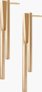 Aurate New York Tribar Ear Jacket Earrings