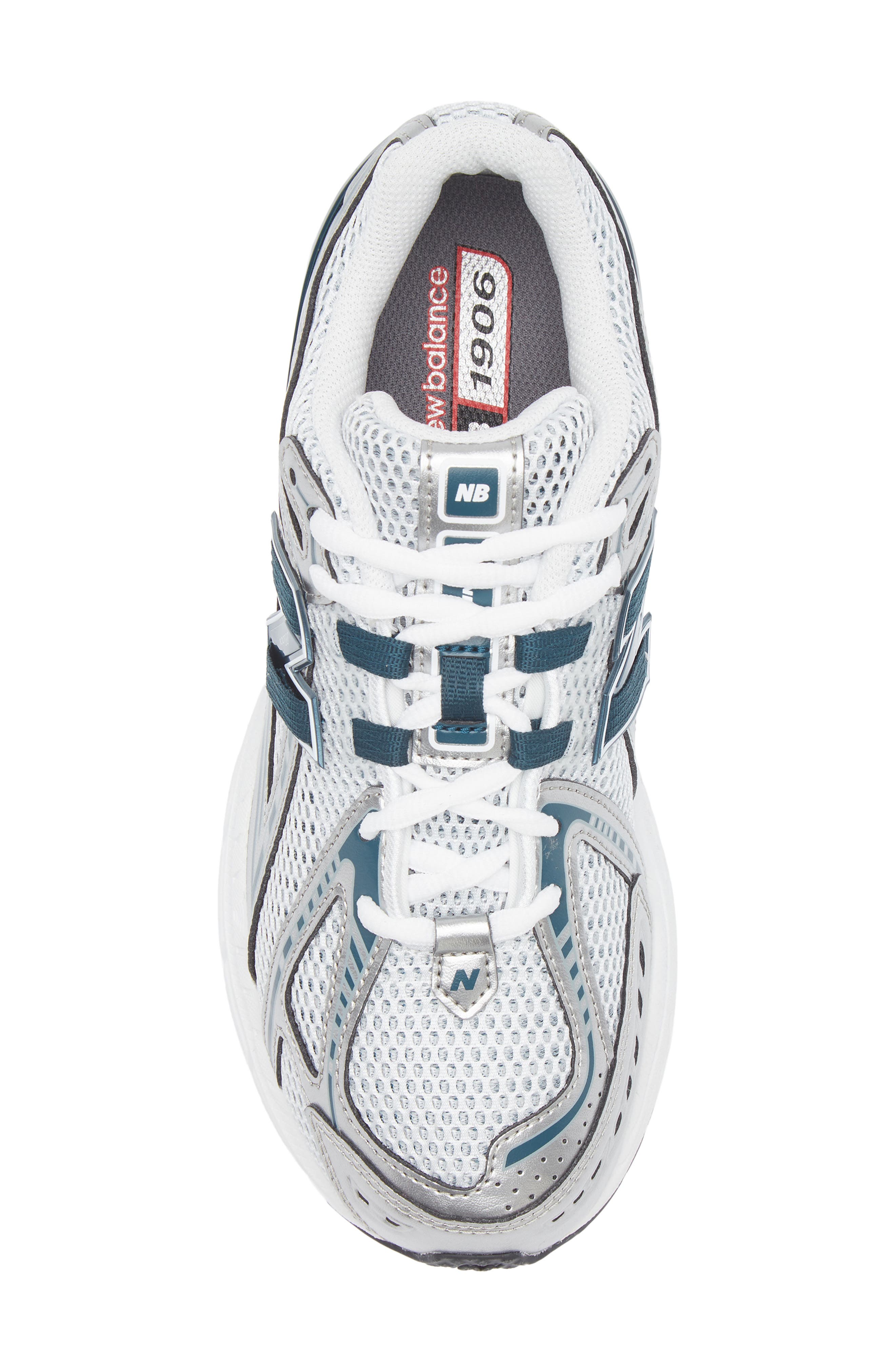 New Balance Kids' 1906 Sneaker, Alternate, color, Silver Metallic/ Deep Ocean
