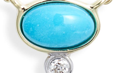 Meira T Turquoise & Diamond Y-necklace In Turquoise