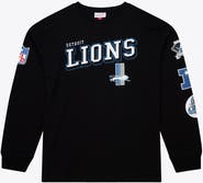 Mitchell & Ness Men's Mitchell & Ness Black Detroit Lions Big & Tall Training Camp Long Sleeve T-Shirt