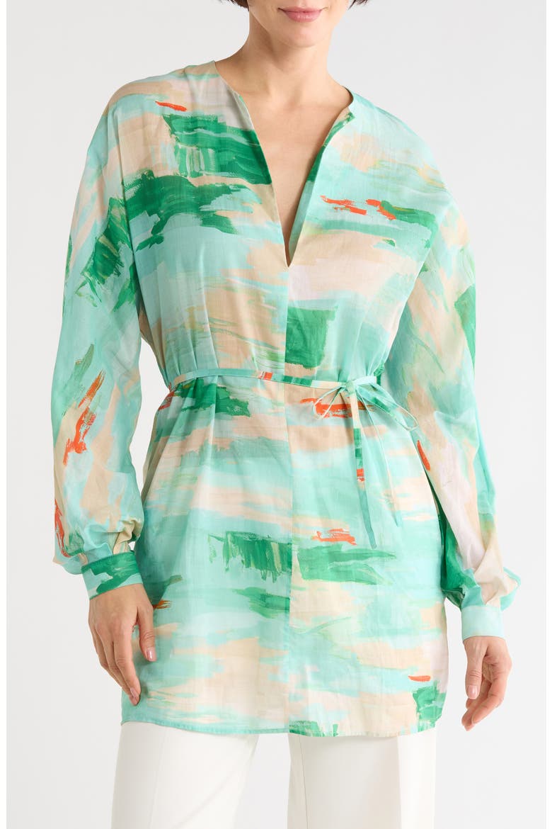 Cotton Tunic, Main, color, AQUA