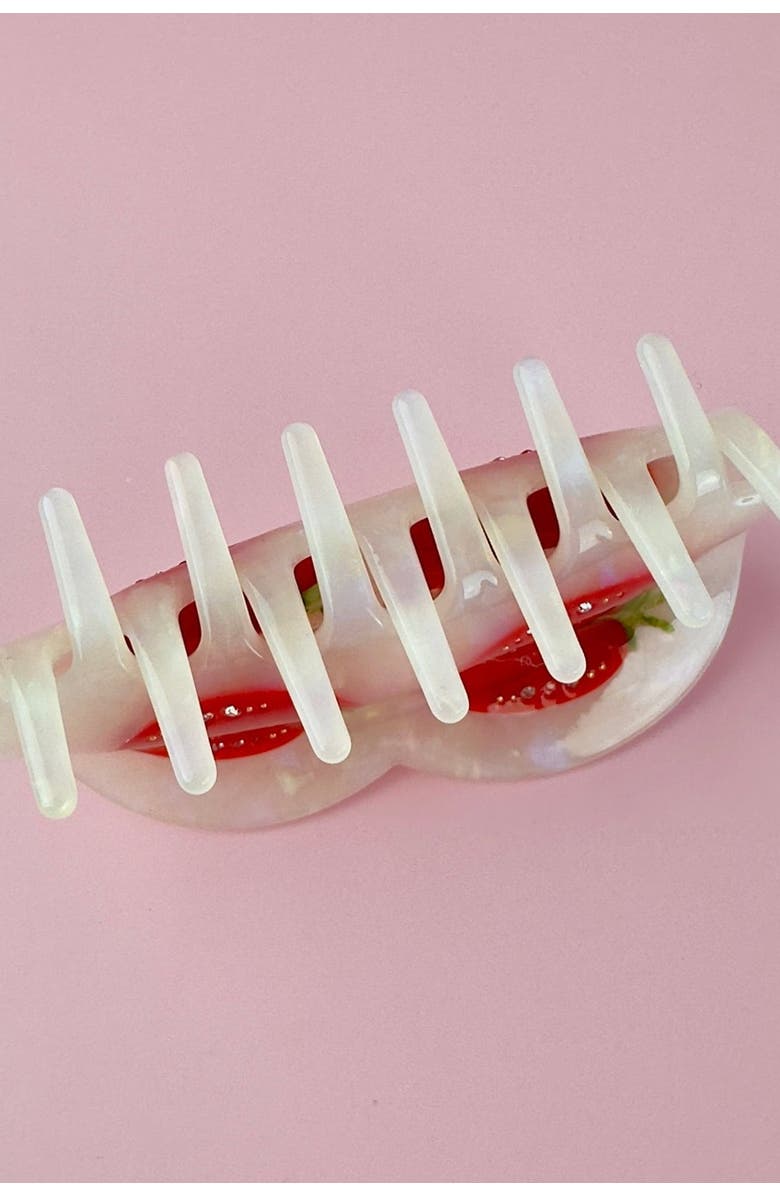 Centinelle Tomatoes Hair Claw, Alternate, color, Red