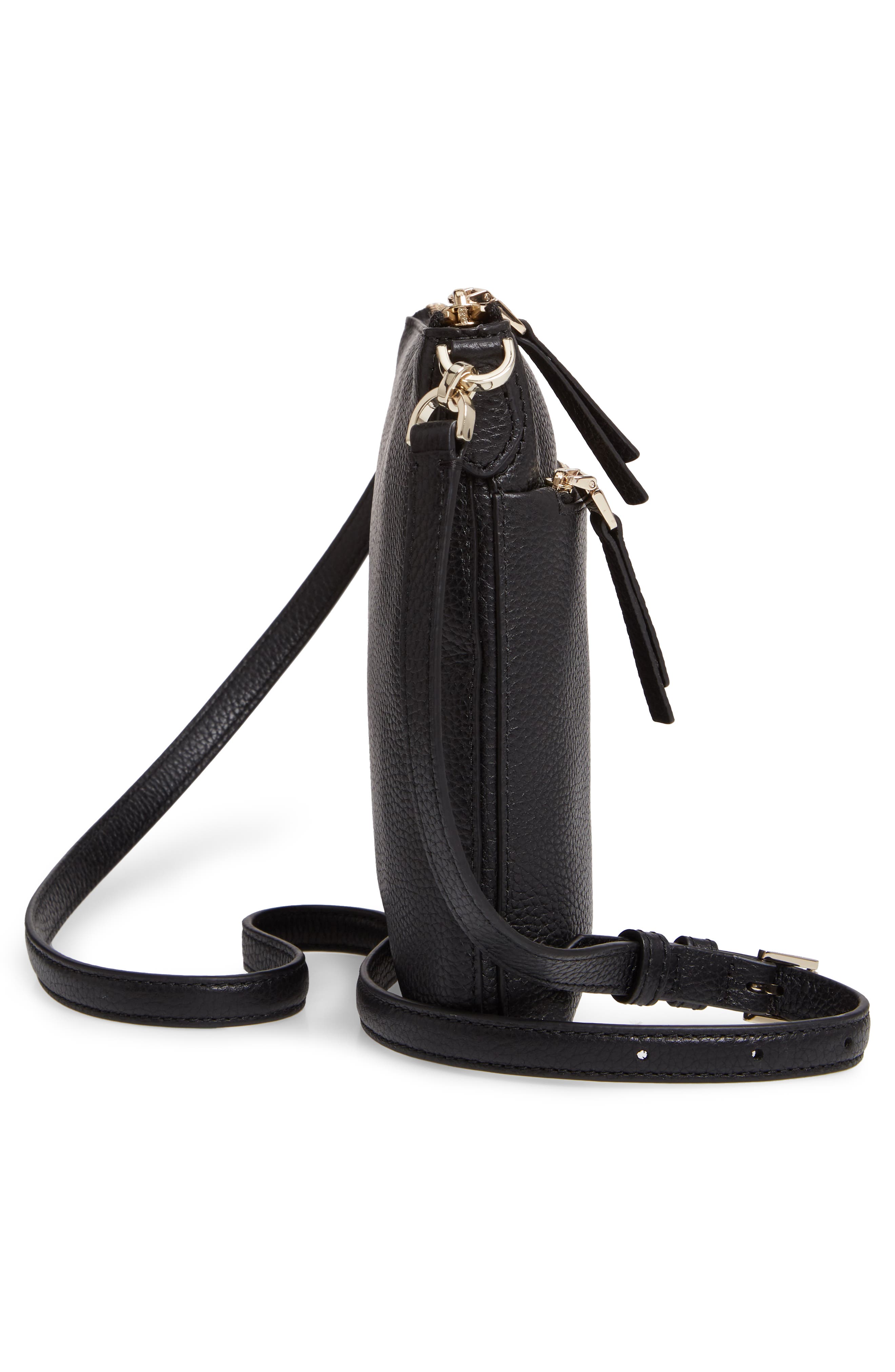 Kate Spade New York medium polly leather crossbody bag, Alternate, color, 