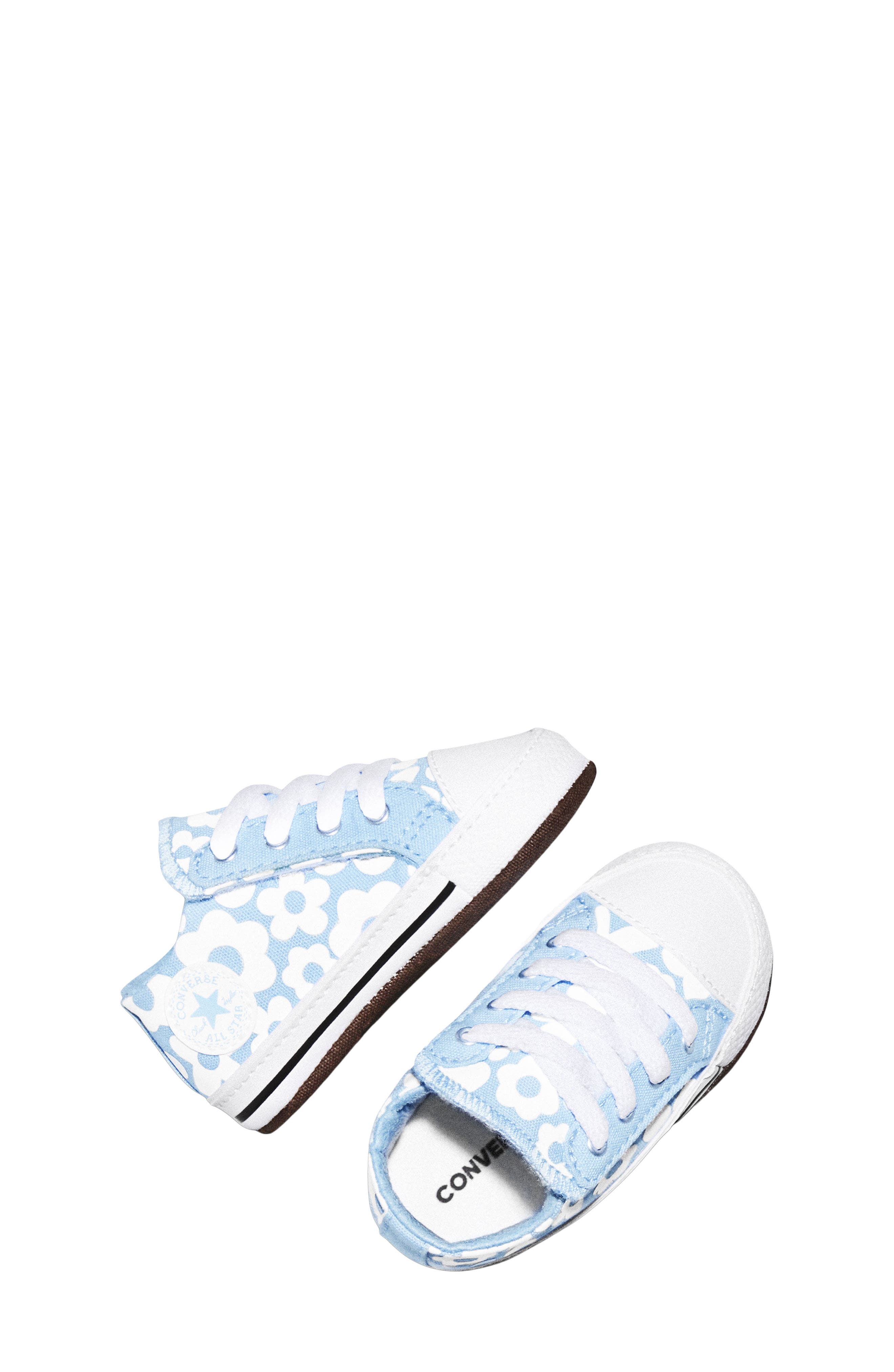 Converse Chuck Taylor<sup>®</sup> All Star<sup>®</sup> Cribster Crib Shoe, Alternate, color, Clear Skies/ White/ Black