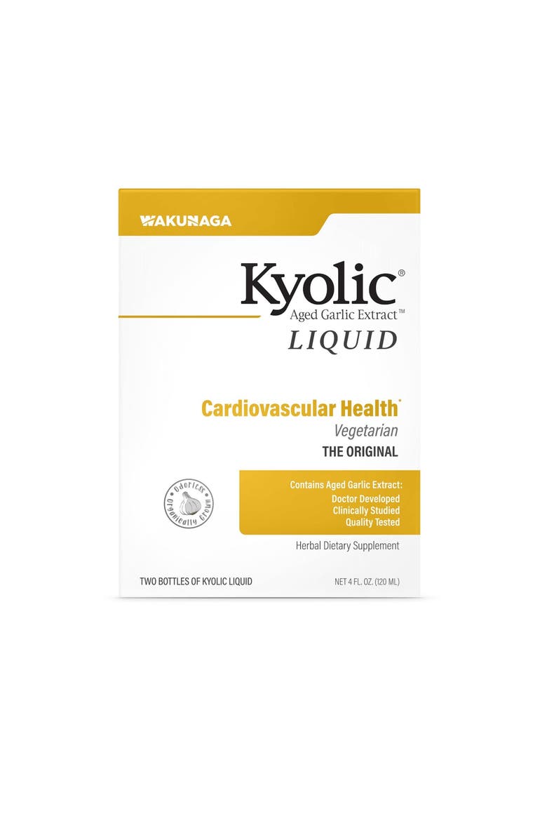 Aged Garlic Extract Cardiovascular Health, Liquid 2 Ounces (60 ml), with 60 capsules, Main, color, None