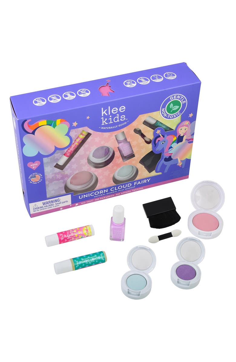 Klee Kids Kids' Unicorn Cloud Fairy Mineral Play Makeup Set, Main, color,