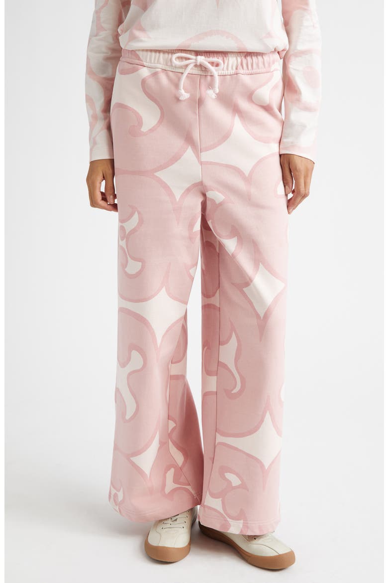 Naturaali Keidas Kioski French Terry Sweatpants, Main, color, LIGHT PINK OFF WHITE