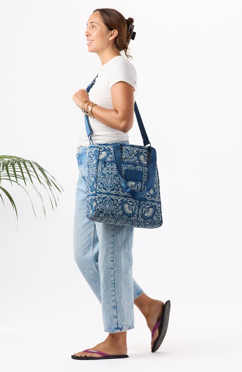 Aloha Collection Rodeo Daily Tote In Blue