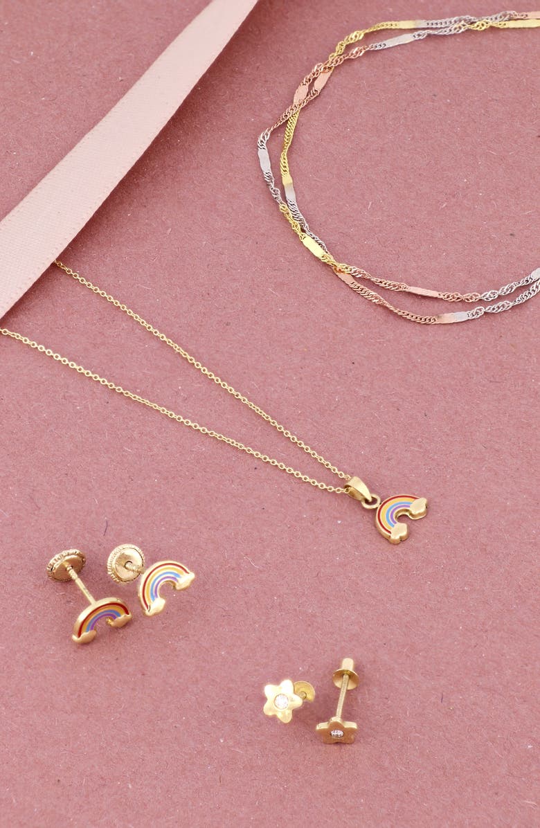 Bony Levy Kids' 14K Gold Anklet, Alternate, color, 