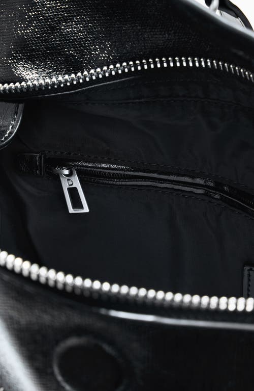 Desigual Medium Convertible Check Backpack In Black