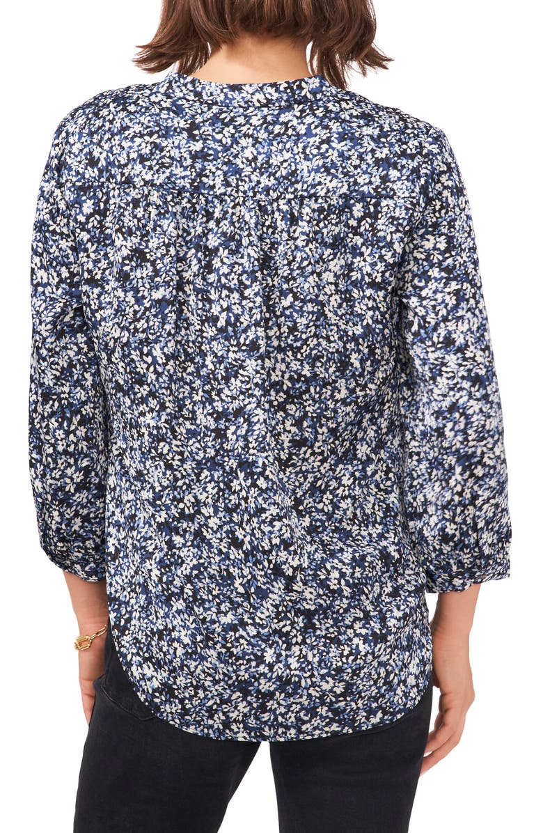 Vince Camuto Fresh Blooms V-Neck Top, Alternate, color,