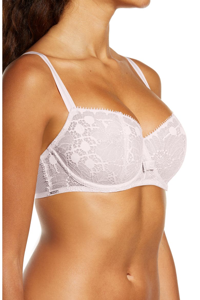 Day to Night Underwire Demi Bra, Alternate, color, WHITE