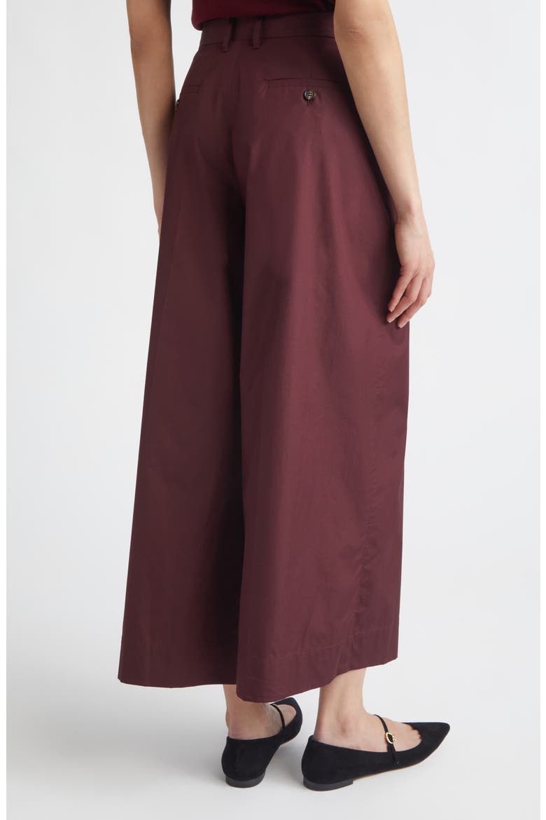 Epoca Crop Wide Leg Pants, Alternate, color, DARK RED