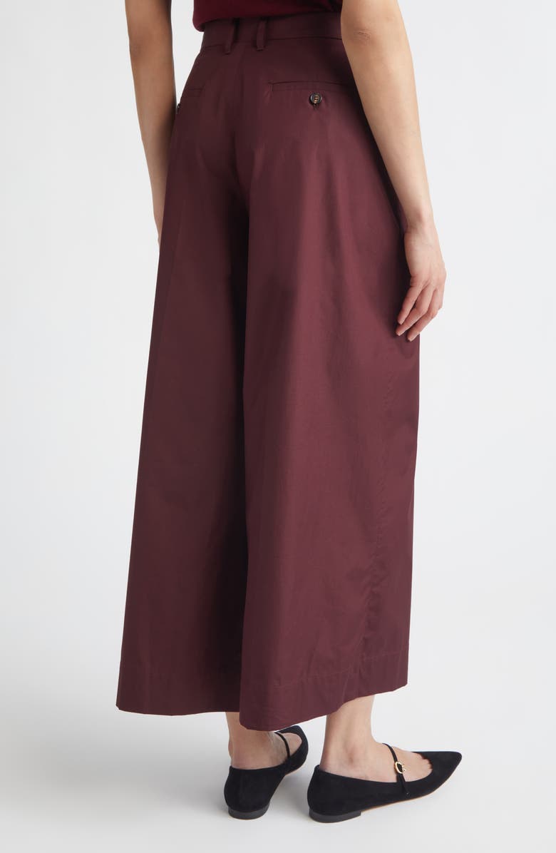 Max Mara Epoca Crop Wide Leg Pants, Alternate, color, Dark Red