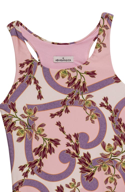 Agua Bendita Kids' Lecci Aura One-piece Swimsuit In Pink