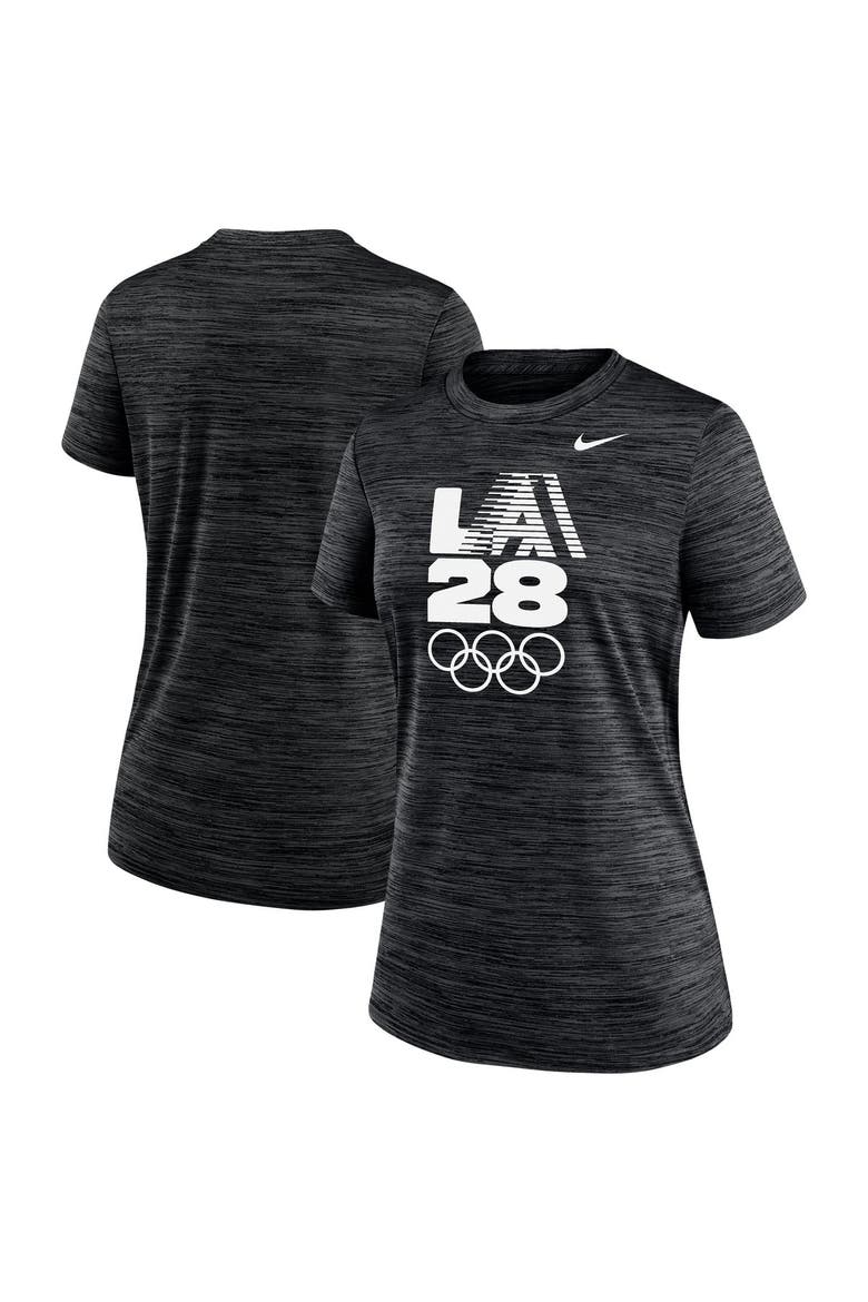 Women's Nike Black LA28 Summer Olympics Velocity Dri-FIT T-Shirt, Main, color, Black
