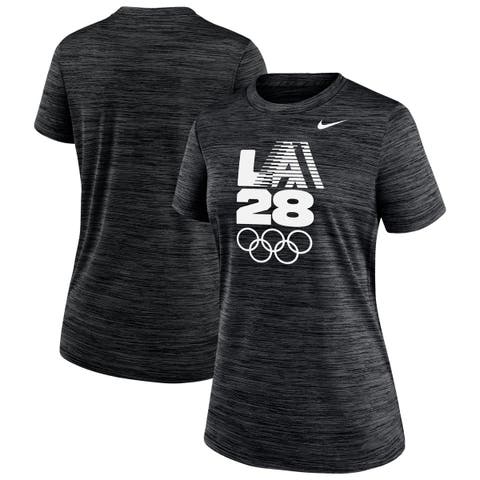 Women's Nike Black LA28 Summer Olympics Velocity Dri-FIT T-Shirt