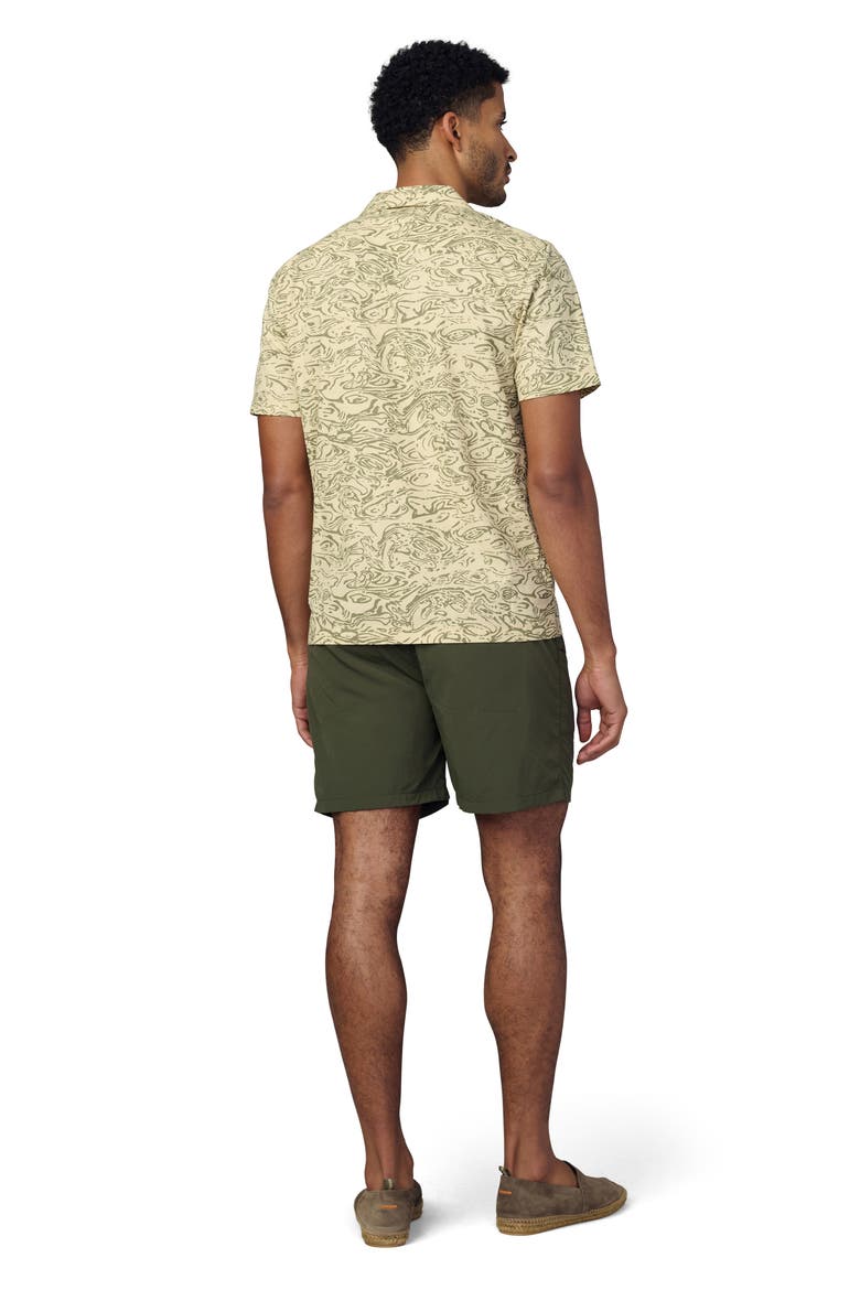 Abstract Cotton Camp Shirt, Alternate, color, TROPICAL GREEN